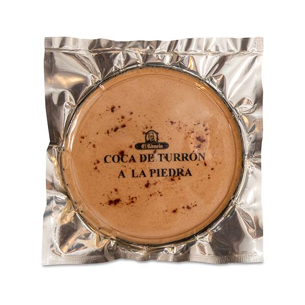 coca de turron a la piedra