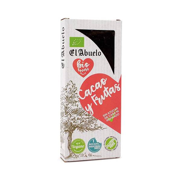 Turrón de Cacao y fruta Eco 200 gr.